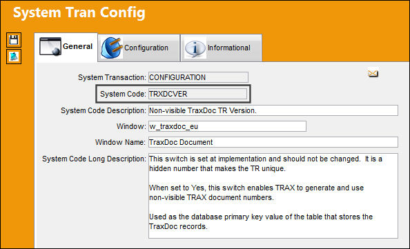 TRXDCVER_Configuration