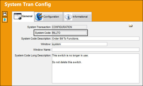 BILLTO_Configuration