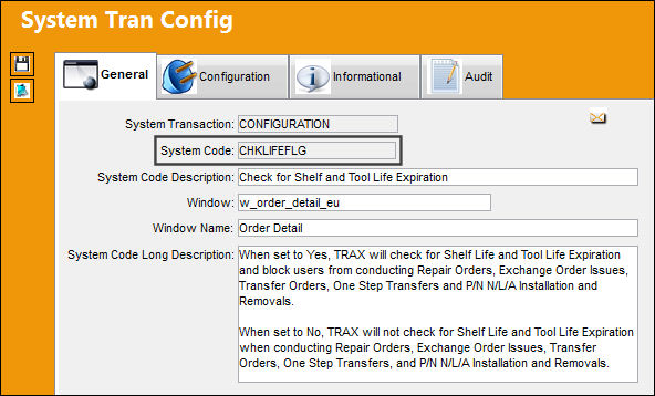 CHKLIFEFLG_Configuration