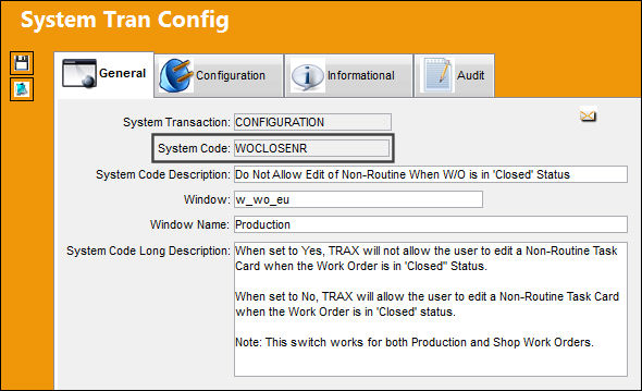 WOCLOSENR_Configuration