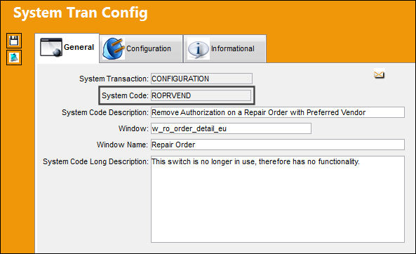 ROPRVEND_Configuration