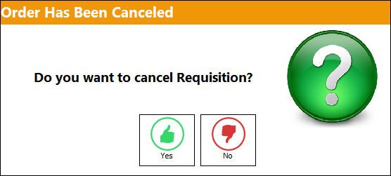 Cancel Requisition