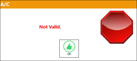 AC Not Valid