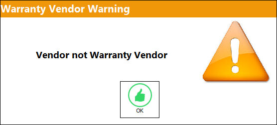Not Warranty Vendor